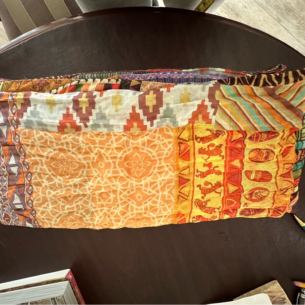 Modal And Cotton Patterned Scarf Italy - image 4